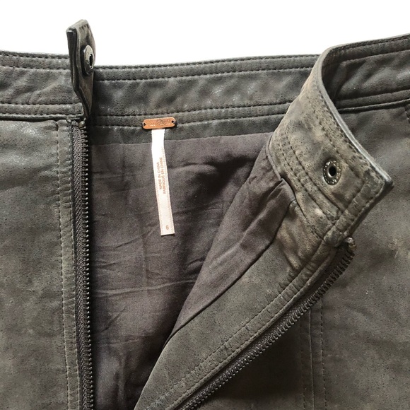 Free People Faux Suede Skirt 6 - Picture 3 of 6